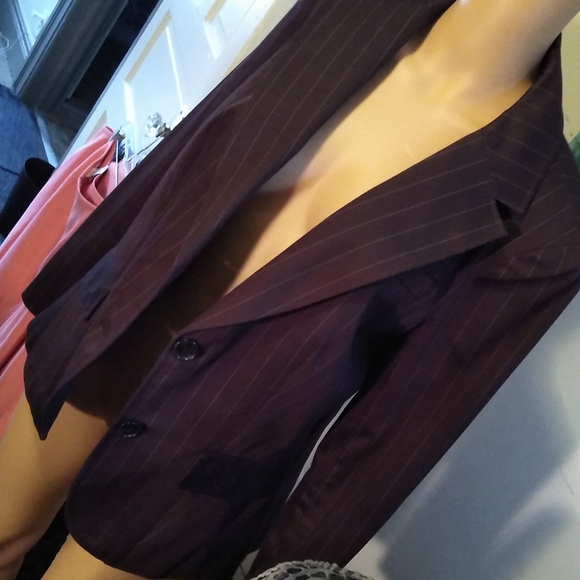 Worthington Jackets & Blazers - Worthington beautiful Brown pinstripe suit jacket